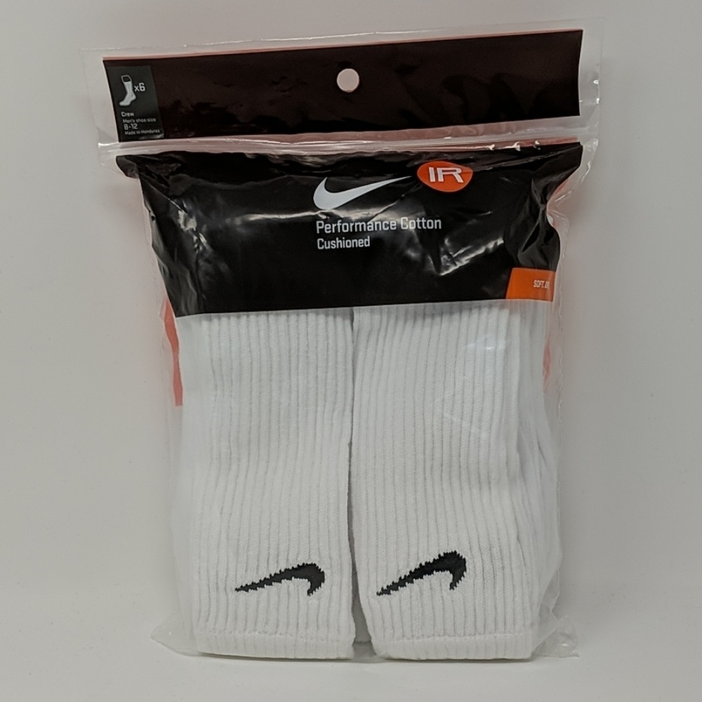 Nike Performance Cushioned Cotton Socks 6 Pack
